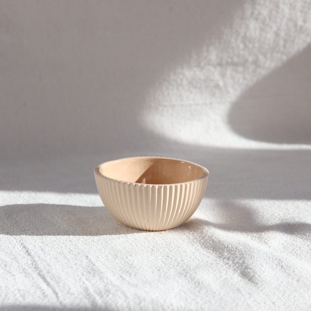 illenschale Pastel Grip in Sand Beige Keramik