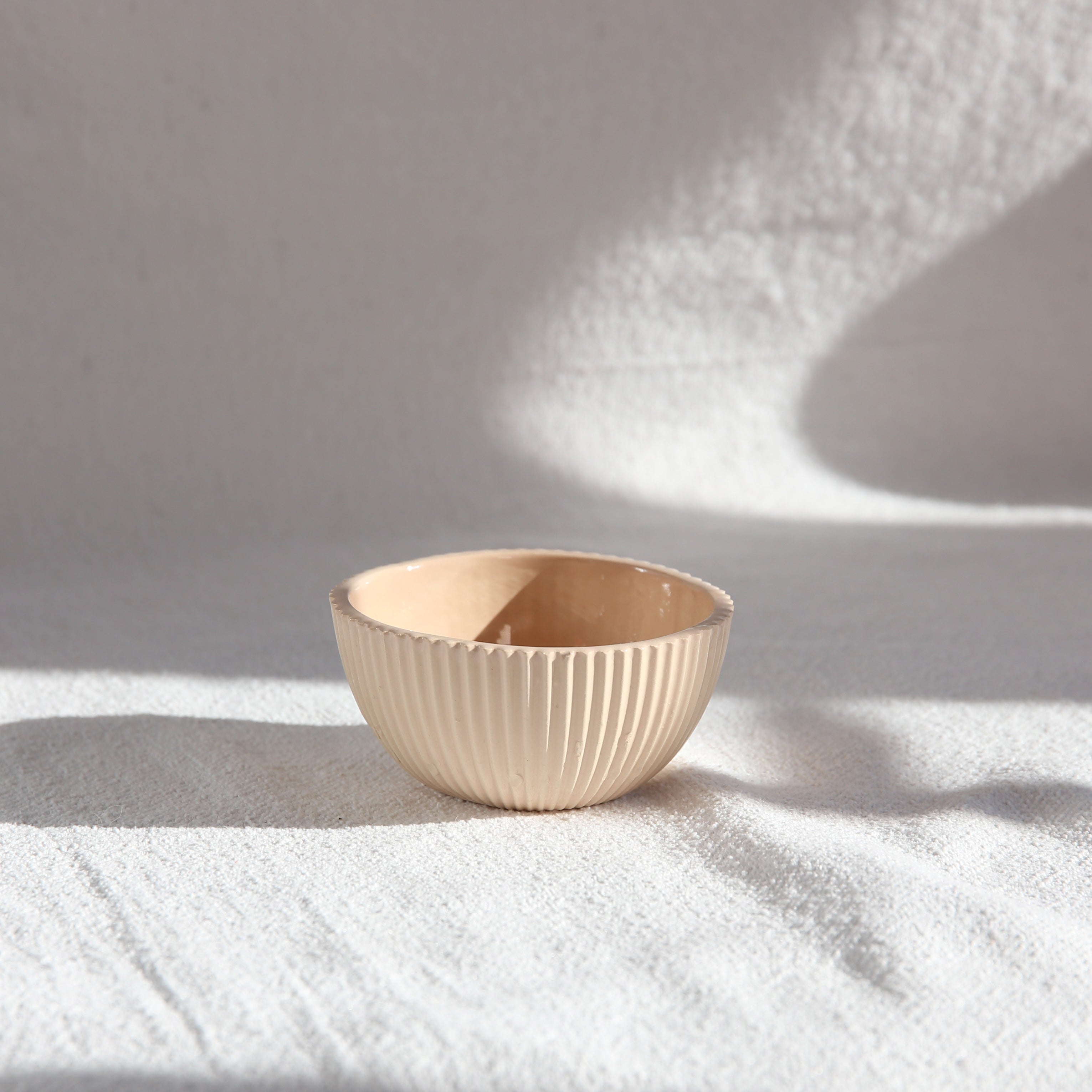 illenschale Pastel Grip in Sand Beige Keramik