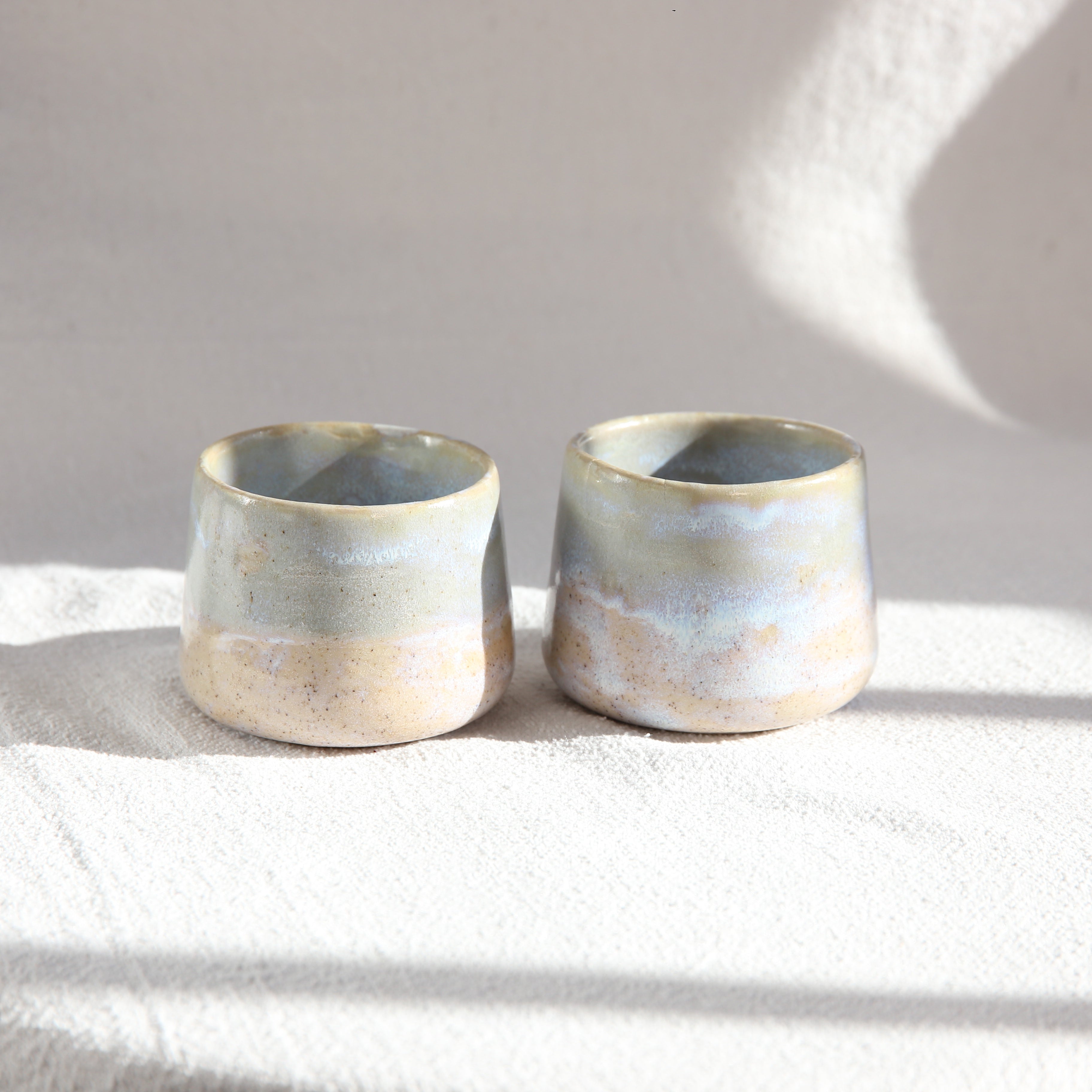 Handgefertigte Schale Seabreeze in Blau und Türkis