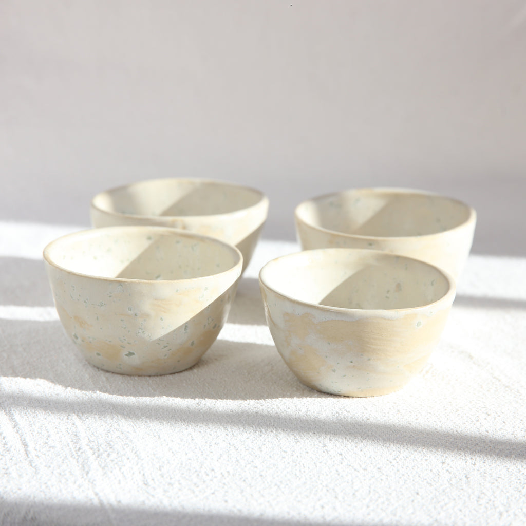 Handgemachtes Keramikschälchen Soft Speckle seidenmatt