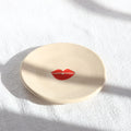Keramikteller Clean Beauty Lip mit rotem Kussmund